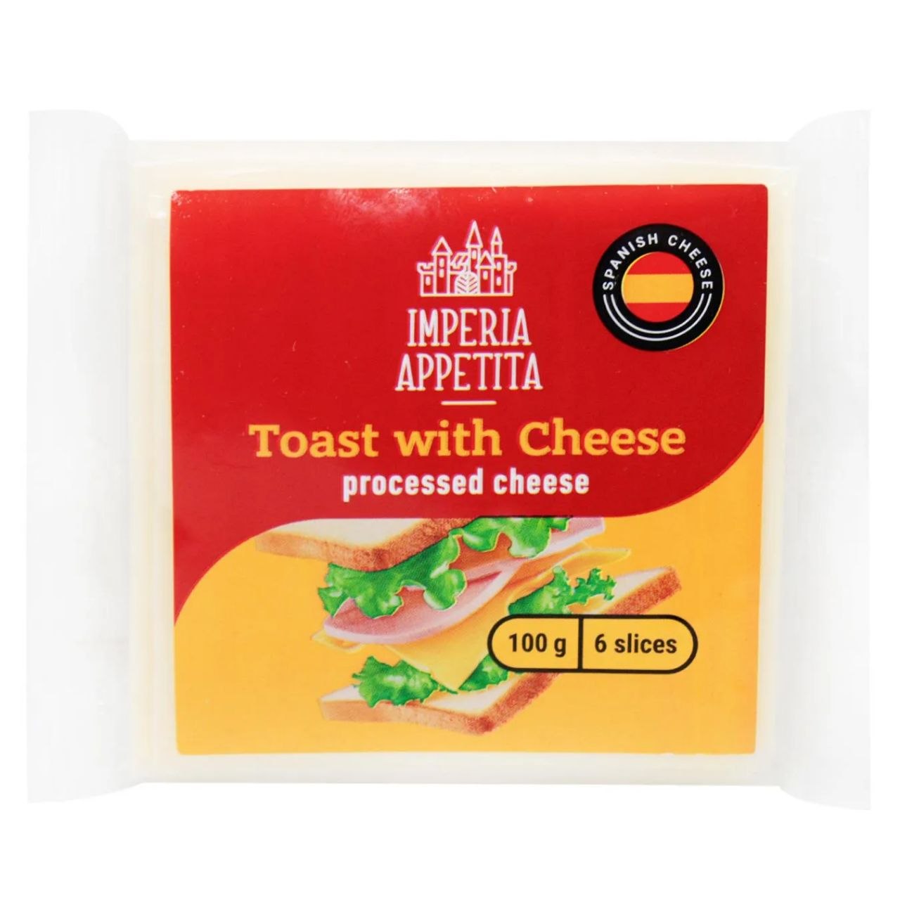 Сир тостовий слайси 45% Imperia Appetita 100г